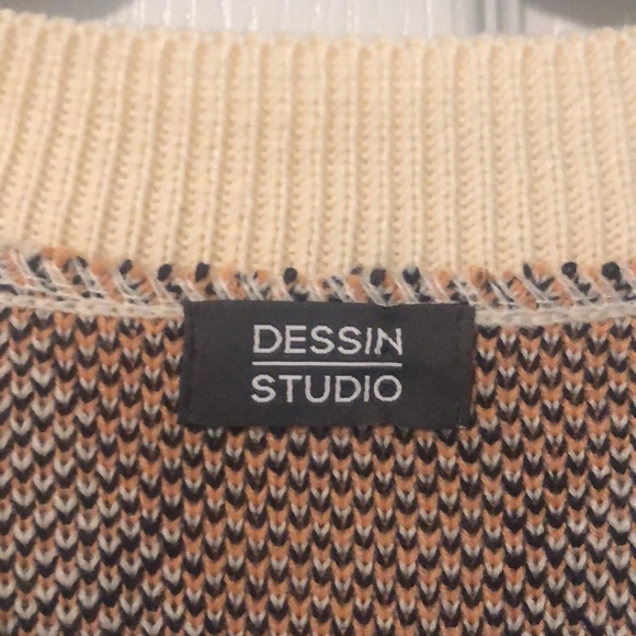 BNWOT ARGYLL SWEATER-VEST in trending oversized menswear vibe. - Picture 3 of 3